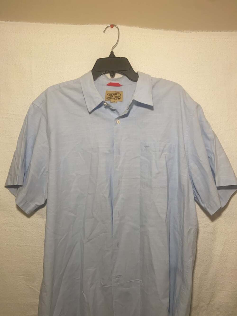 Cremieux Premium Denim Short Sleeve Button Down Shirt XXL
